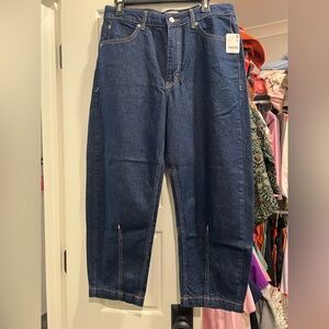 Free People We the Free backstage relaxed cropped jean, size 29, NWT